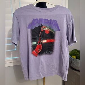 Jordan Lavender Short Sleeve Graphic Basketball Tee